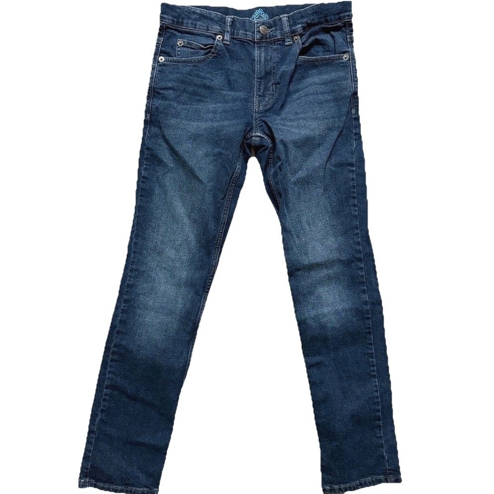 Thereabouts Boys Slim Fit Jeans Dark Wash Denim Size 14 Adjustable Waist